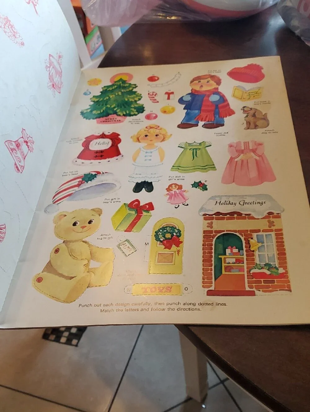 Vintage Christmas Fun 'N Games Holiday Puzzle And Games Book